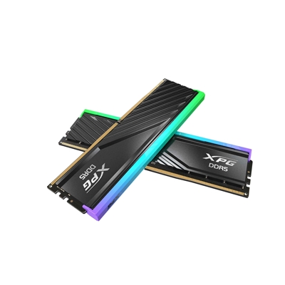 Adata LANCER RGB AX5U6000C3616G-DTLABRBK DDR5 6000MHz, 32GB, (2 x 16GB) CL36-38-38, 1.35v, Retail, Black RGB System Memory
